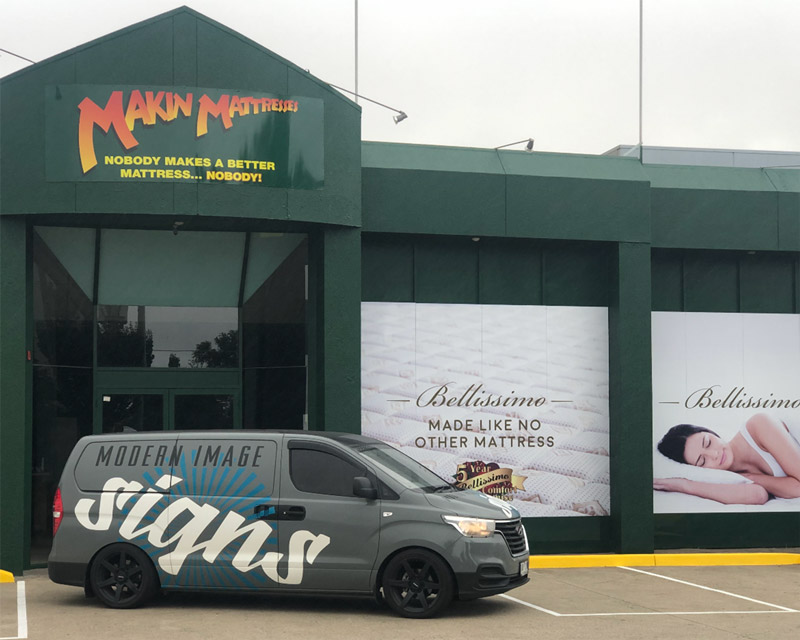 Making Mattresses Retail Shop Signage