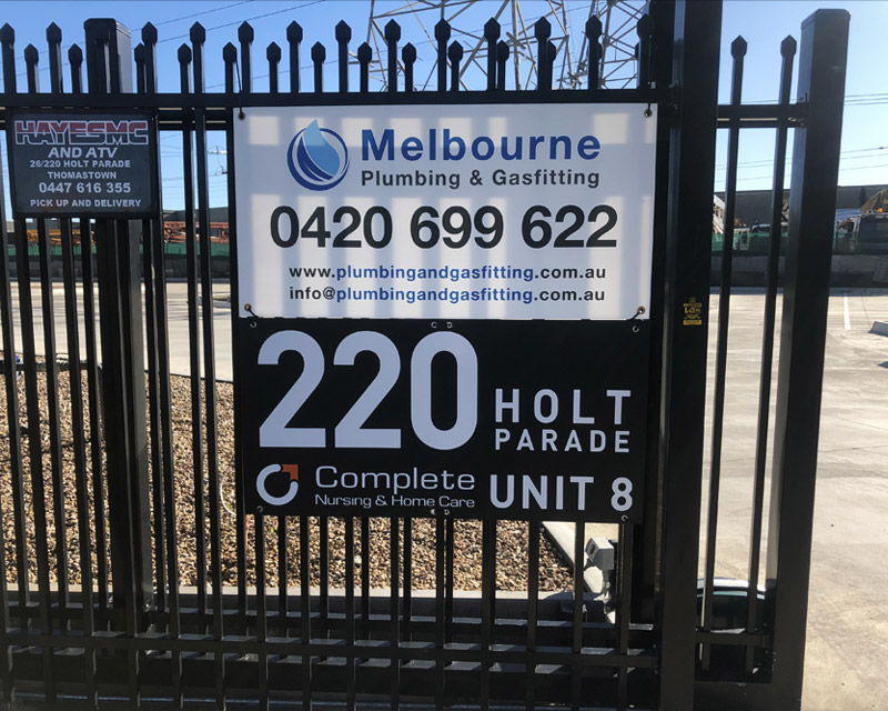 Thomastown Corflute Factory Signage