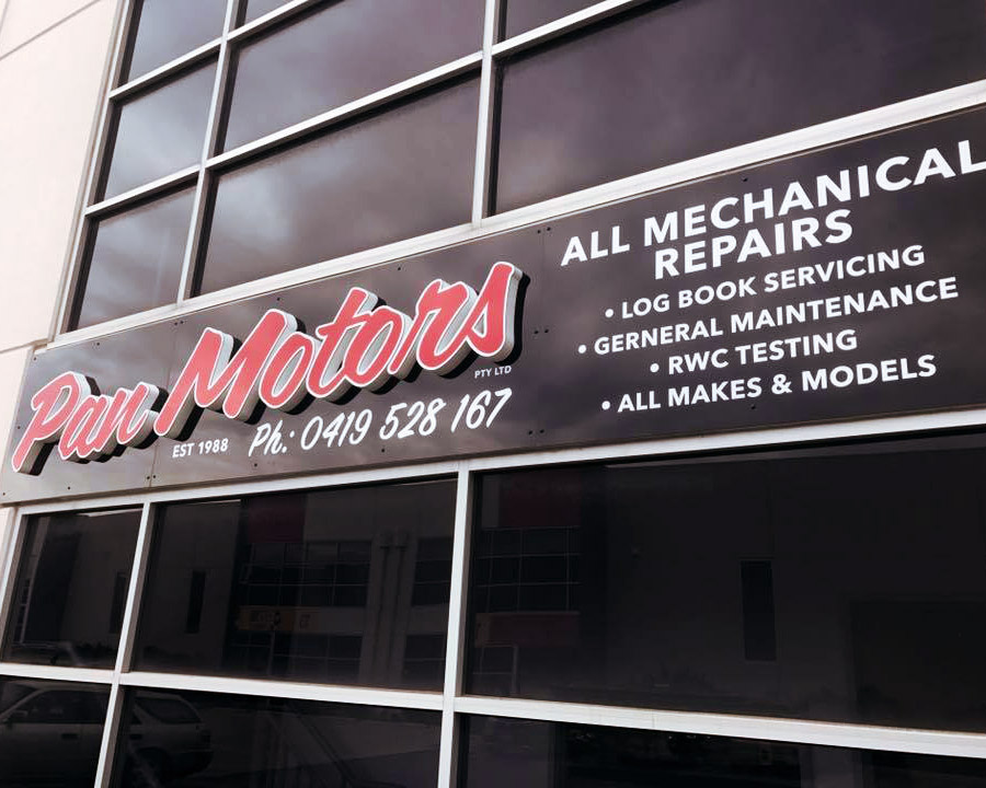 Pan Motors Factory 3D Signage
