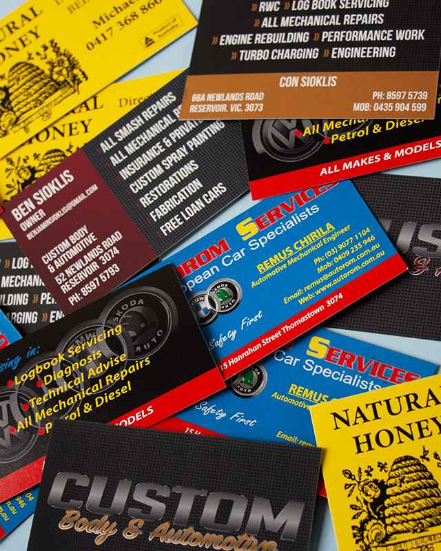 Business Card Printing + Design